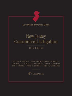 cover image of LexisNexis Practice Guide: New Jersey Commercial Litigation